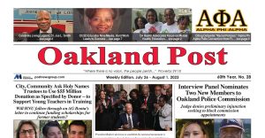 Oakland Post: Week of July 26 – August 1, 2023