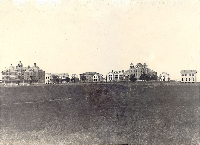 Photograph of Prairie View A&M University, 1876. Public domain, via Wikimedia Commons