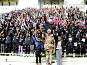 Bay Area Youth Honor Tommie Smith & John Carlos 50th Anniversary Fist Raise at the 1968 Olympics